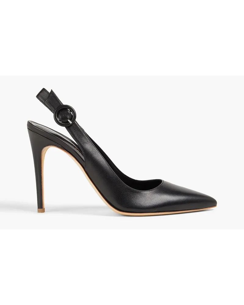 Rupert Sanderson Slingback-Pumps aus Leder Schwarz