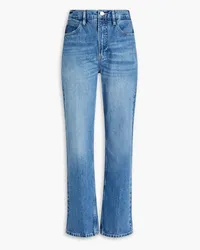 Frame Denim Le High 'n' Tight hoch sitzende Jeans mit geradem Bein Blau