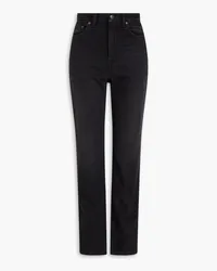 Acne Studios Hoch sitzende Jeans mit schmalem Bein Schwarz