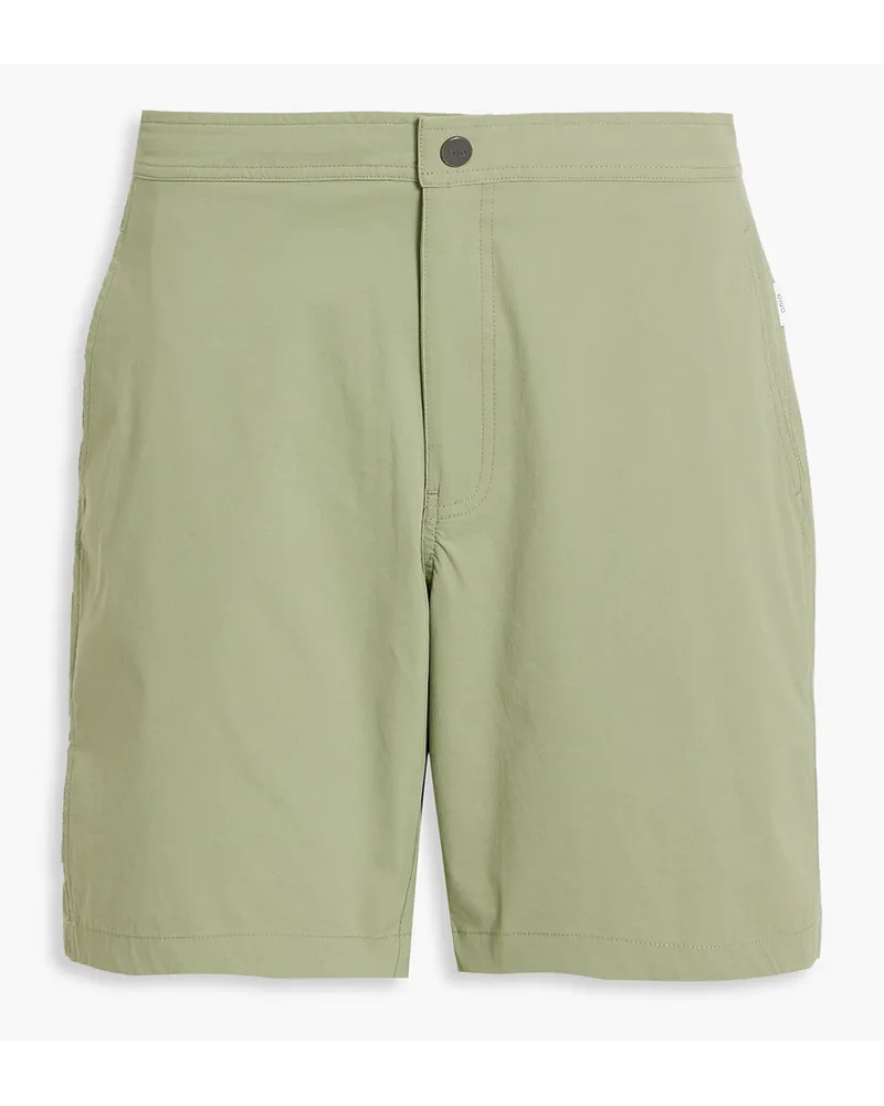 Onia Calder mittellange Badeshorts Grün