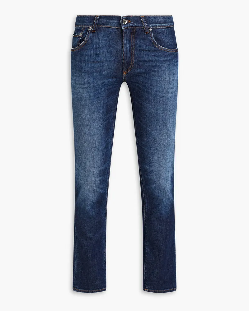 Dolce & Gabbana Skinny Jeans aus Denim Blau