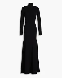 Victoria Beckham Maxikleid aus Stretch-Strick mit Cut-outs Schwarz