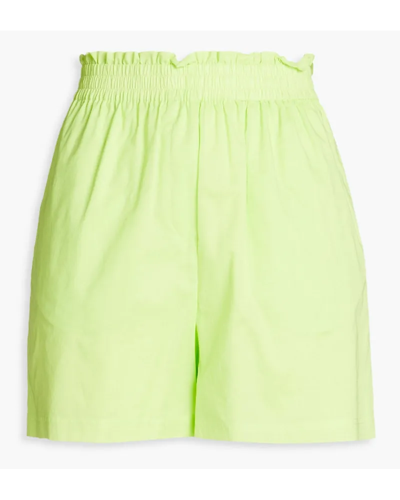 Paul Smith Neonfarbene Shorts aus Baumwolle Grün