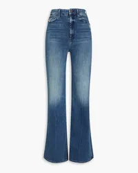 Mother Hoch sitzende Jeans mit weitem Bein Blau