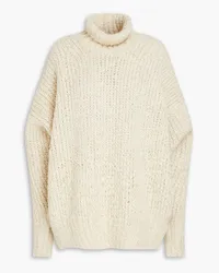 Totême Oversized-Rollkragenpullover aus Bouclé-Strick aus einer Woll-Alpakamischung Neutral