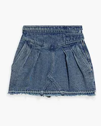 RED Valentino REDValentinoJeansshorts inRock-Optik mit Fransen Blau