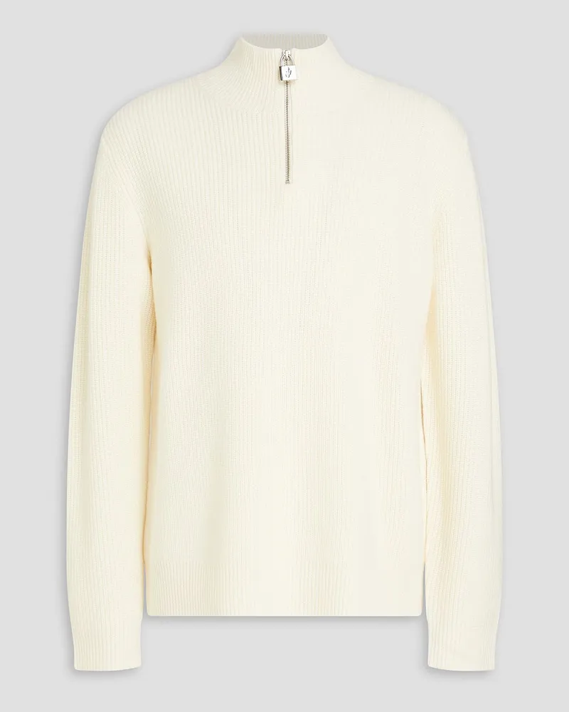 J.W.Anderson Ribbed wool sweater Weiß