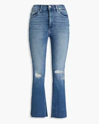 DL1961  Bridget hoch sitzende Bootcut-Jeans inDistressed-Optik Blau