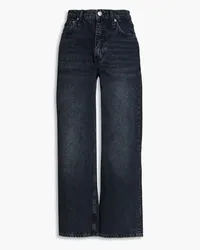 Rag & Bone Andi hoch sitzende Cropped Jeans mit weitem Bein inausgewaschener Optik Blau