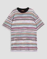 Missoni T-Shirt aus Häkelstrick aus einer Baumwollmischung Weiß