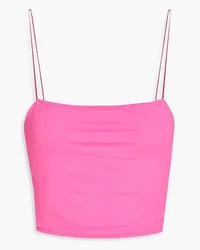 Jacquemus Pomelo Cropped Oberteil aus Stretch-Jersey Pink