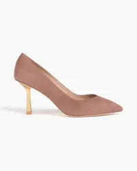 Stuart Weitzman Anny 85 Pumps aus Veloursleder Neutral