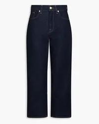 7 for all mankind Modern halbhohe Jeans mit geradem Bein Blau