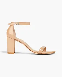 Stuart Weitzman Sandalen aus Lackleder Neutral