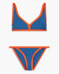 Lisa Marie Fernandez Maria Bikini aus Stretch-Crêpe Blau