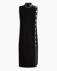 Tory Burch Midikleid aus Crêpe Schwarz