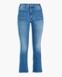 Mother Hoch sitzende Bootcut-Jeans Blau