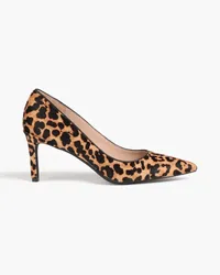 Stuart Weitzman Dancer 75 Pumps aus Kalbshaar mit Leopardenprint Animal-print