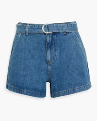 Frame Denim Jeansshorts mit Gürtel Blau