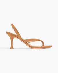 Veronica Beard Slingback-Sandalen aus Veloursleder Braun