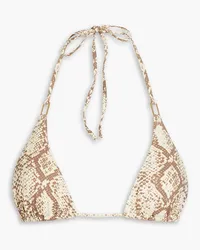 Melissa Odabash Cancun Triangel-Bikini-Oberteil mit Schlangenprint Animal-print