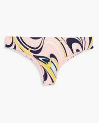 Emilio Pucci Tief sitzendes Bikini-Höschen mit Print Pink