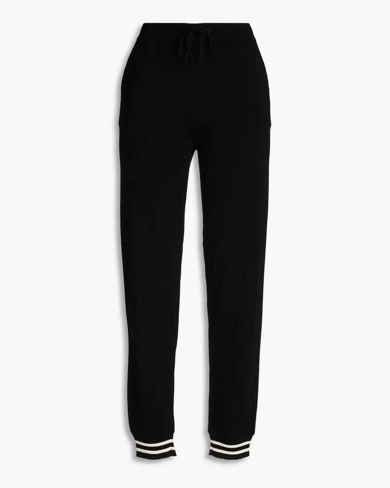 Chinti & Parker Track Pants aus einer Woll-Kaschmirmischung Schwarz