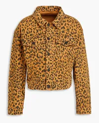 Mother Jeansjacke mit Leopardenprint Animal-print