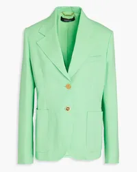 Versace Blazer aus Crêpe aus Stretch-Wolle Grün