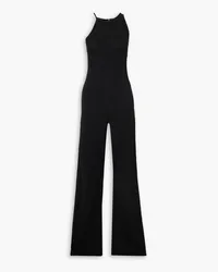 GAUGE81 Casona asymmetrischer Jumpsuit aus Rippstrick Schwarz