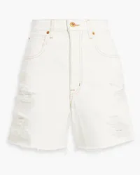 SLVRLAKE Dakota Jeansshorts inDistressed-Optik Weiß