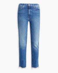 Mother Dazzler halbhohe Jeans mit schmalem Bein Blau