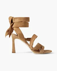 STAUD Rellie Sandalen aus Veloursleder Neutral