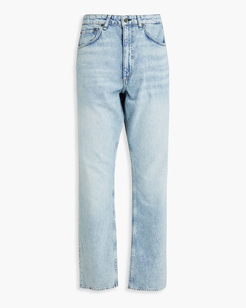 Rag & Bone Fit 4 Jeans aus Denim mit Sitzfalten Blau