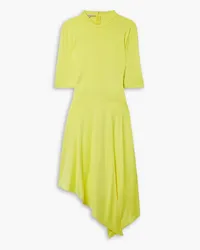 Stella McCartney Asymmetrisches Midikleid aus Stretch-Jersey Gelb