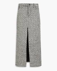 Alice + Olivia Alice OliviaRye metallic tweed maxi skirt Schwarz