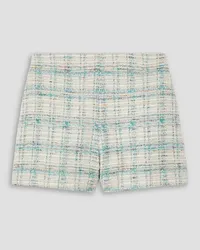 Lisa Marie Fernandez Shorts aus kariertem Tweed aus einer Baumwollmischung Weiß