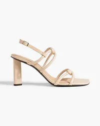 Frame Denim Le Hendrix Slingback-Sandalen aus Leder Neutral