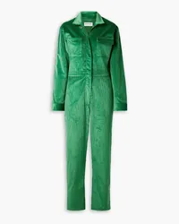 Rivet Utility Bigwig Jumpsuit aus Cord aus einer Baumwollmischung Grün