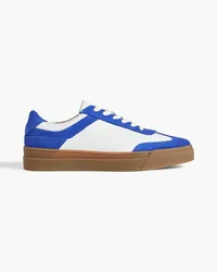 Iris & Ink Gina Sneakers aus Leder und Veloursleder Blau