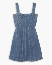 Stella McCartney Minikleid aus Denim Blau