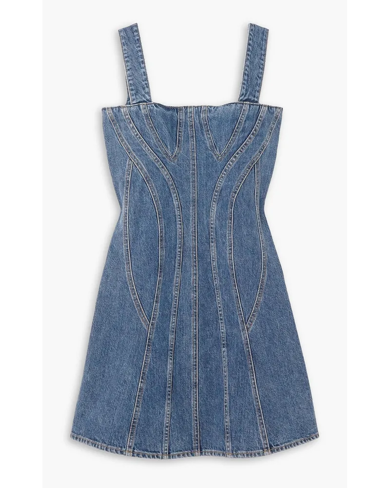 Stella McCartney Minikleid aus Denim Blau