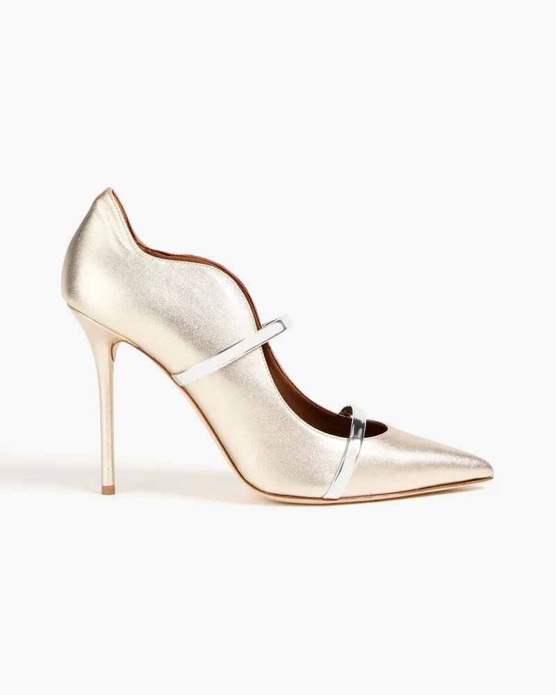 Malone Souliers Maureen 100 Pumps aus -Leder Metallic