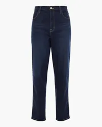 J Brand Mia hoch sitzende Jeans mit geradem Bein Blau