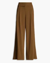 Proenza Schouler Hose mit weitem Bein aus Crêpe Braun