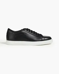 Emporio Armani Sneakers aus Leder Schwarz