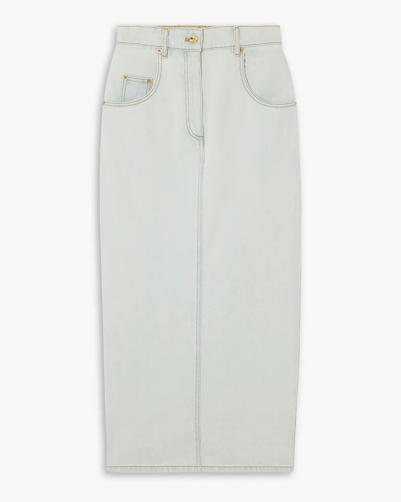 Nina Ricci Midi-Jeansrock Blau