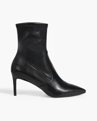 Stuart Weitzman Linsi 75 Sock Boots aus Leder Schwarz