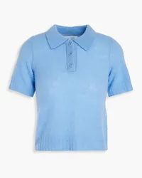 NAADAM Poloshirt aus Kaschmir Blau