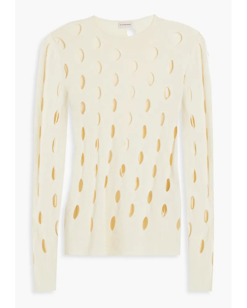 By Malene Birger Strickpullover mit Cut-outs Weiß